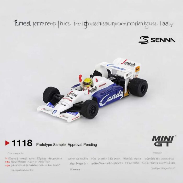 Mini Gt - 1984 Toleman TG184 #19 Ayrton Senna Monaco Grand Prix 2nd Place