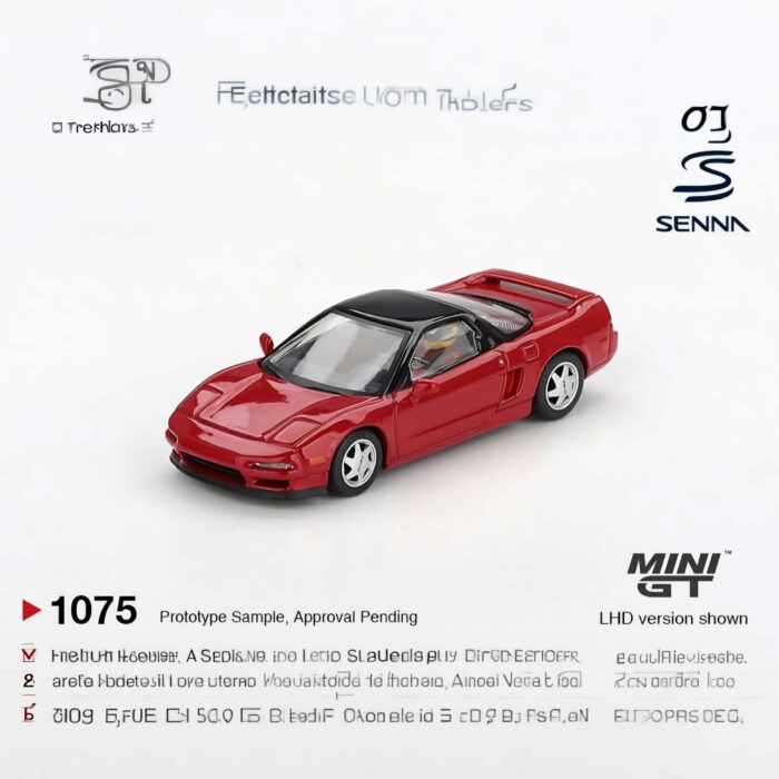 Mini Gt - 1989 Honda NSX Prototype Midship Sports Ayrton Sena with Figure lhd, 1075