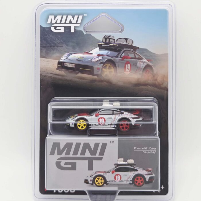Mini Gt - 2024 Porsche 911 (992) Dakar *Uncle Rally*, blister