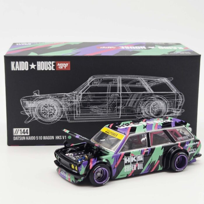 Mini Gt - 1969 Datsun 510 Wagon HKS V1 Kaido House