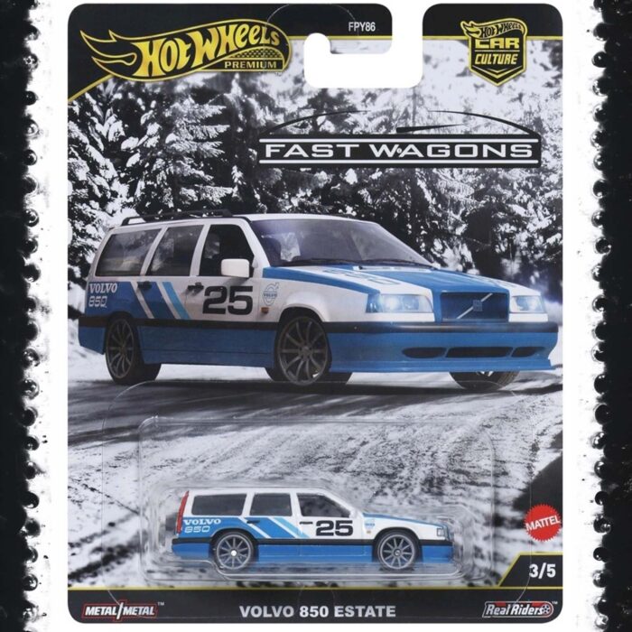 Hot Wheels -  Volvo 850 Estate, white/blue fast wagon