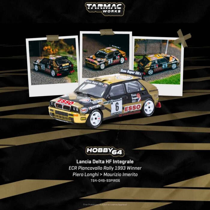 Tarmac - 1993 Lancia Delta HF Integrale #6 Piero Longhi ECR Piancavallo
