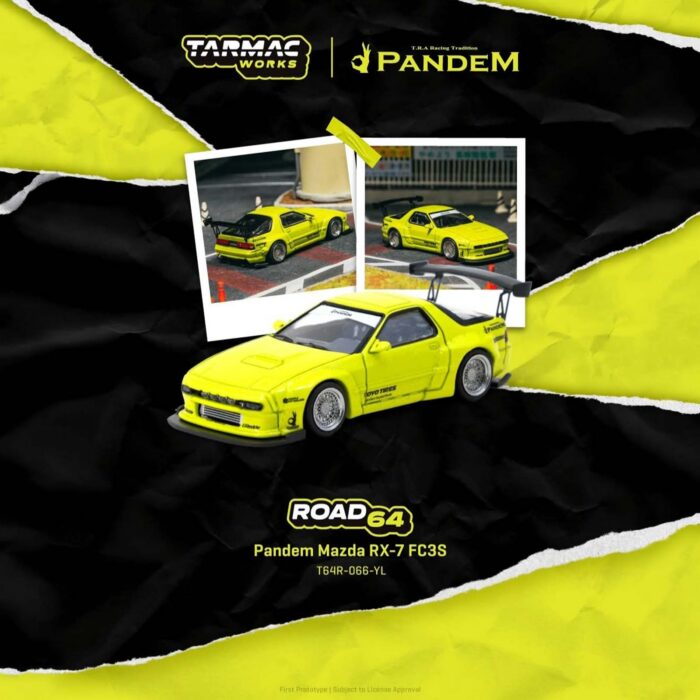 Tarmac - Pandem Mazda RX-7 FC3S, yellow