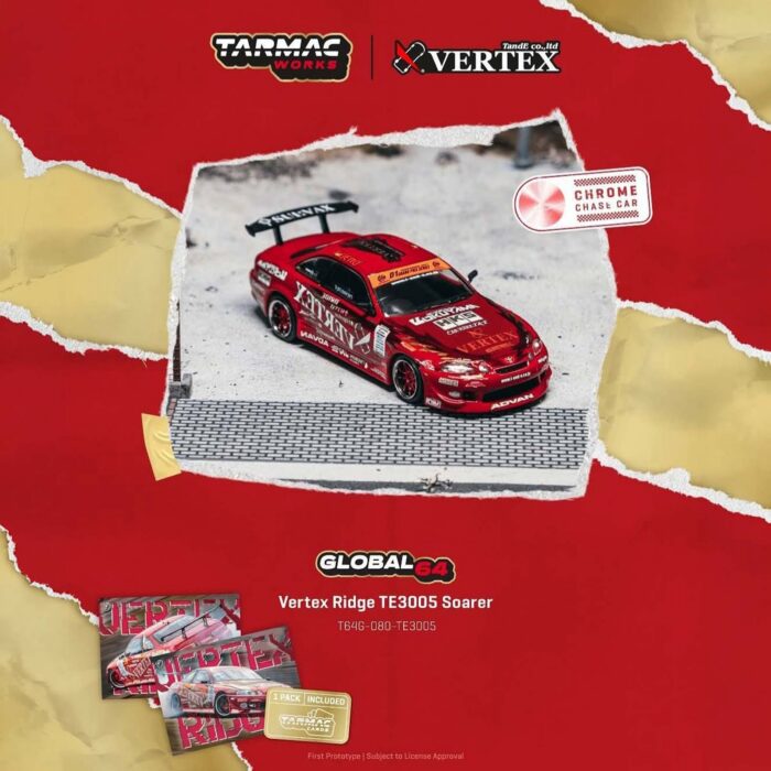 Tarmac - Vertex Ridge TE3005 Soarer, red
