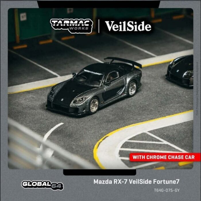 Tarmac - Mazda RX-7 VeilSide Fortune7 grey metallic/black