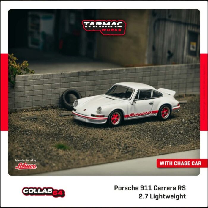 Tarmac - Porsche 911 Carrera RS 2.7 Lightweight, white/red
