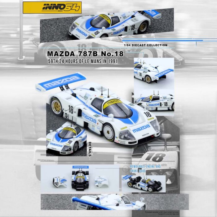 Inno64 - 1991 Mazda 787B #18 59th 24 Hours Le Mans