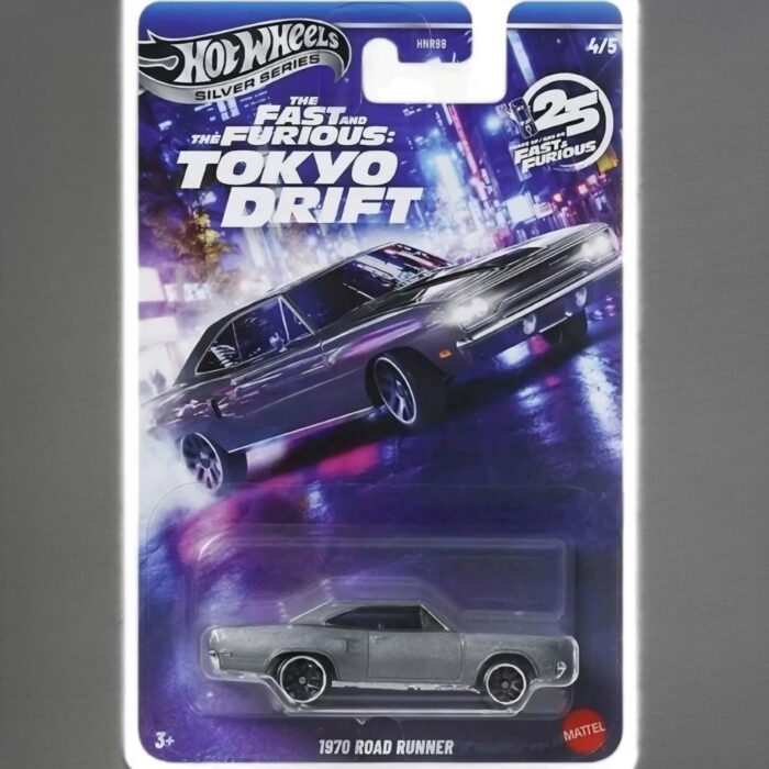 Hot Wheels - 1970 Road Runner, silver f&f