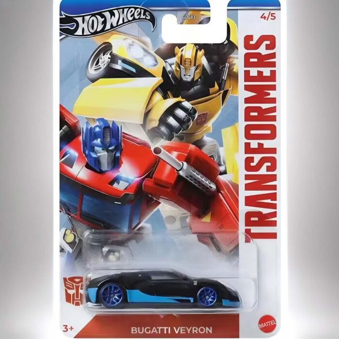 Hot Wheels - Bugatti Veyron, black/blue transformers