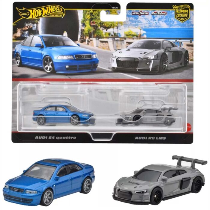 Hot Wheels - 2-pack Audi S4 Quattro & Audi R8 LMS
