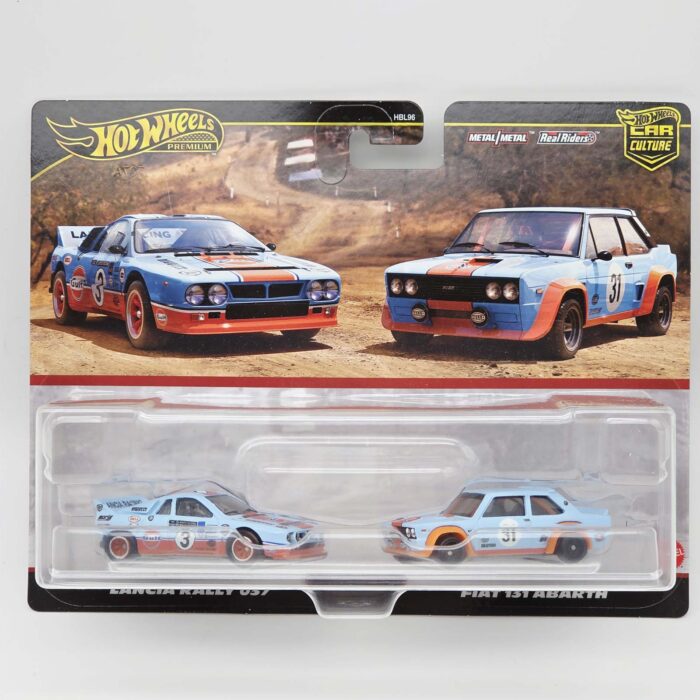Hot Wheels - 2-pack Lancia Rally 037 & Fiat 131 Gulf