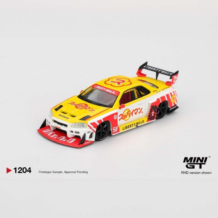 Mini Gt - 2025 Nissan GTR (R34) LB-Super Silhouette blister 1204