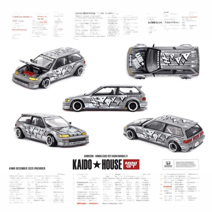 Mini Gt - 1987 Honda Civic (EF) Kaido Manga V1