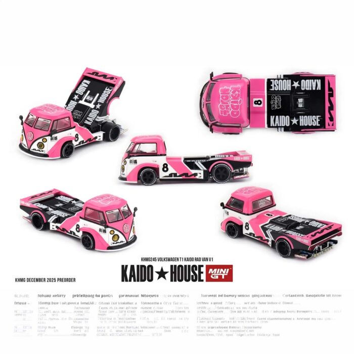Mini Gt - 1972 Volkswagen T1 Kaido Rad Van V1