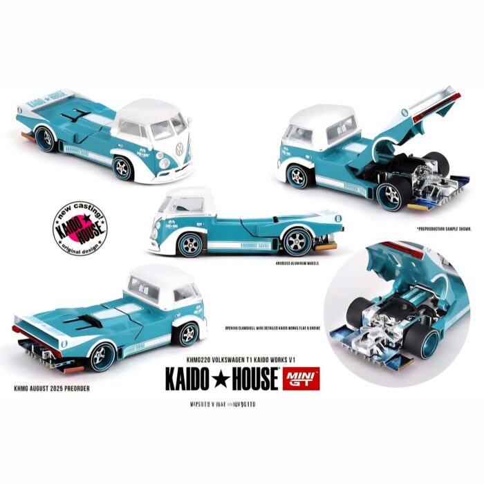Mini Gt - 1972 Volkswagen T1 Pickup *Kaido Works V1