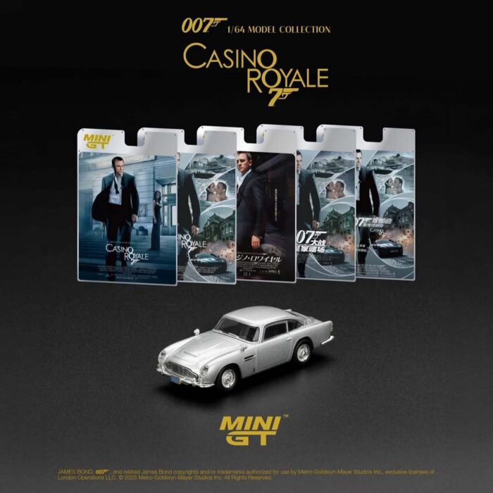 Mini Gt - 2006 Aston Martin DB5 *Casino Royal* English Blister Packaging