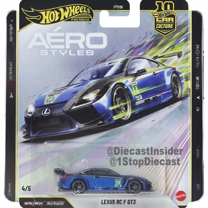 Hot Wheels - Lexus RC F GT3, blue