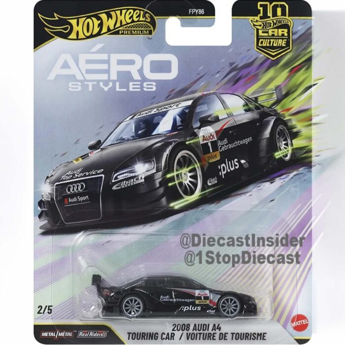 Hot Wheels - 2008 Audi A4 Touring Car, black