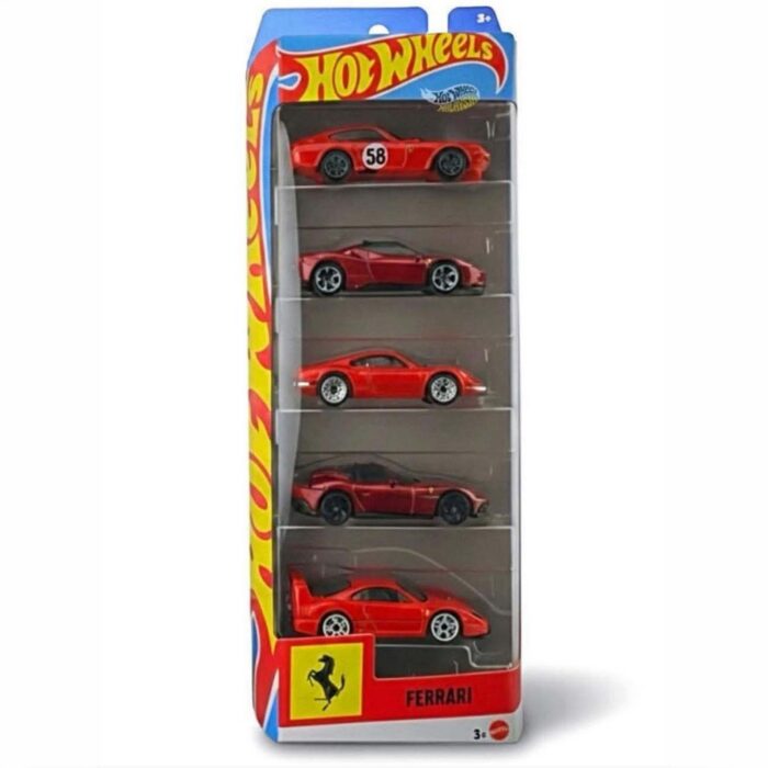 Hot Wheels - Ferrari 5-Pack, red