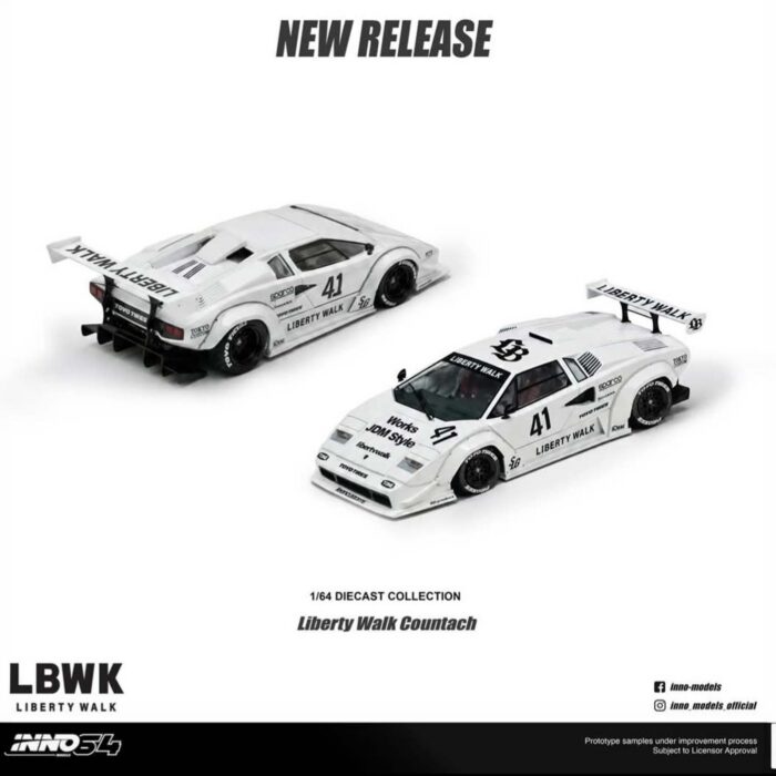 Inno64 - Lamborghini Countach Liberty Walk, white