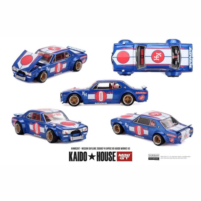 Mini Gt - 1969 Nissan Skyline 2000GT-R (KPGC10) Kaido Works V3