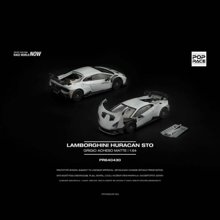 Pop Race - Lamborghini Huracan STO, grigio