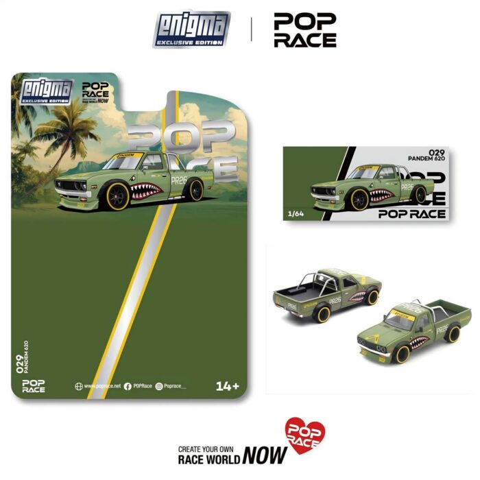 Pop Race - Pandem 620, fighter green
