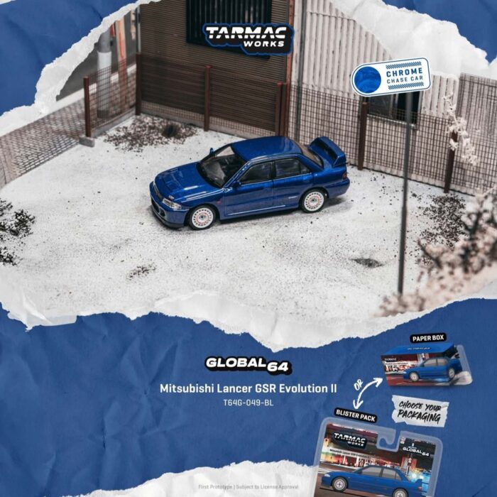 Tarmac - 1994 Mitsubishi Lancer GSR Evolution 2, blue