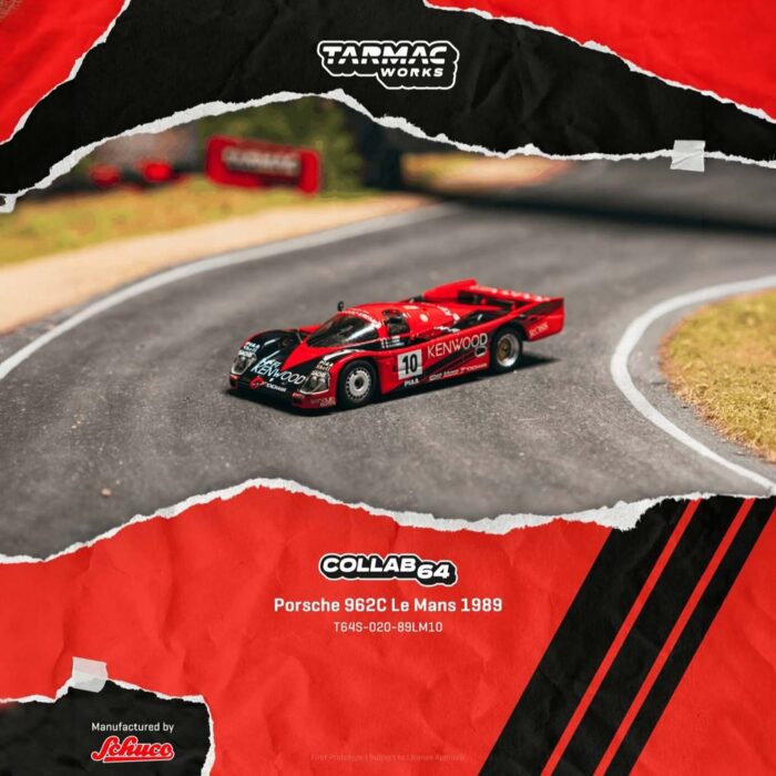 Tarmac - 1989 Porsche 962C #10 24h Le Mans, red