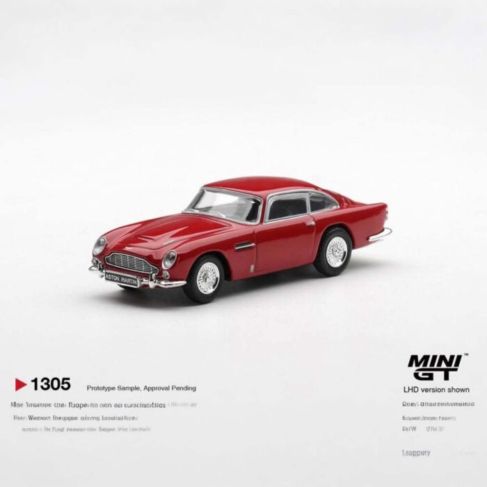 Mini Gt - 1965 Aston Martin BD5, fiesta red, 1305, lhd