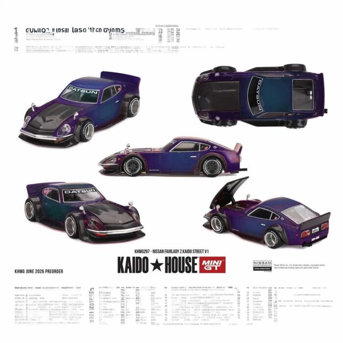 Mini Gt - 1978 Nissan Fairlady Z Kaido Street V1, purple