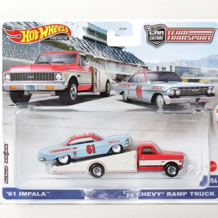 Hot Wheels -  Chevrolet Ramp Truck & 1961 Chevy Impala 54