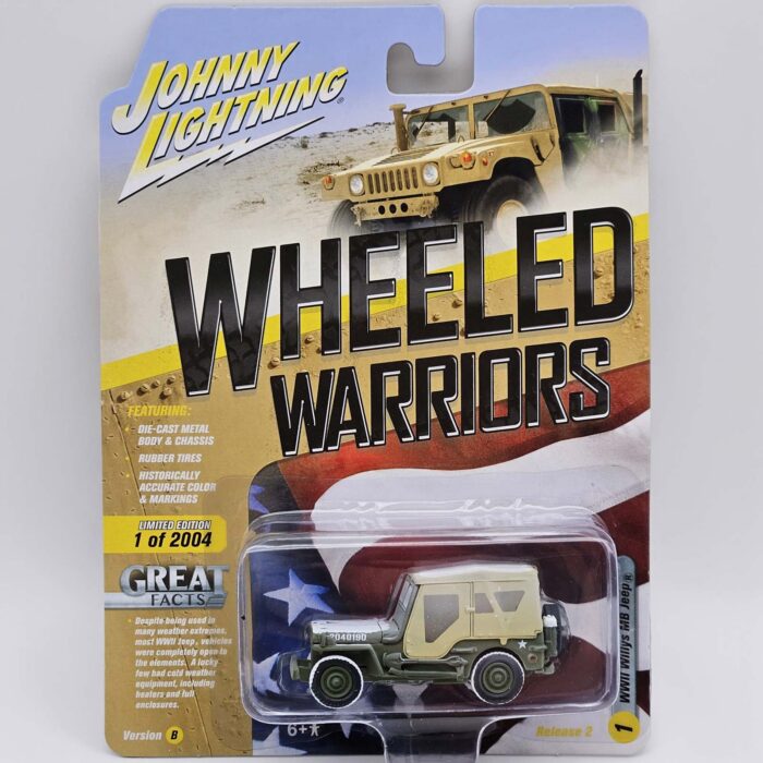 Johnny Lightning - Willys MB Jeep, grey dirty
