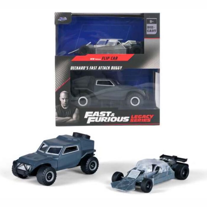 Jada - 1/32 F&F Flip Car, Deckard's fast attack buggy, twin pack,