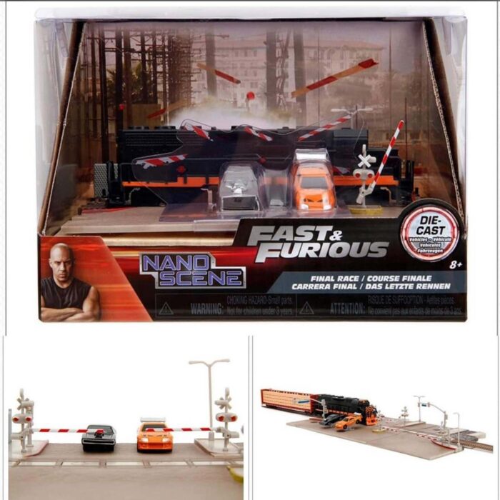 Jada - Fast & Furious Nano Train Scene, orange/black  met schade aan verpakking
