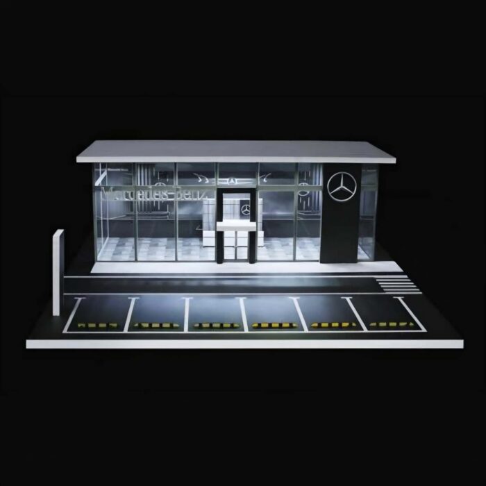 More Art - Diorama *Mercedes-Benz showroom*, white/black/red