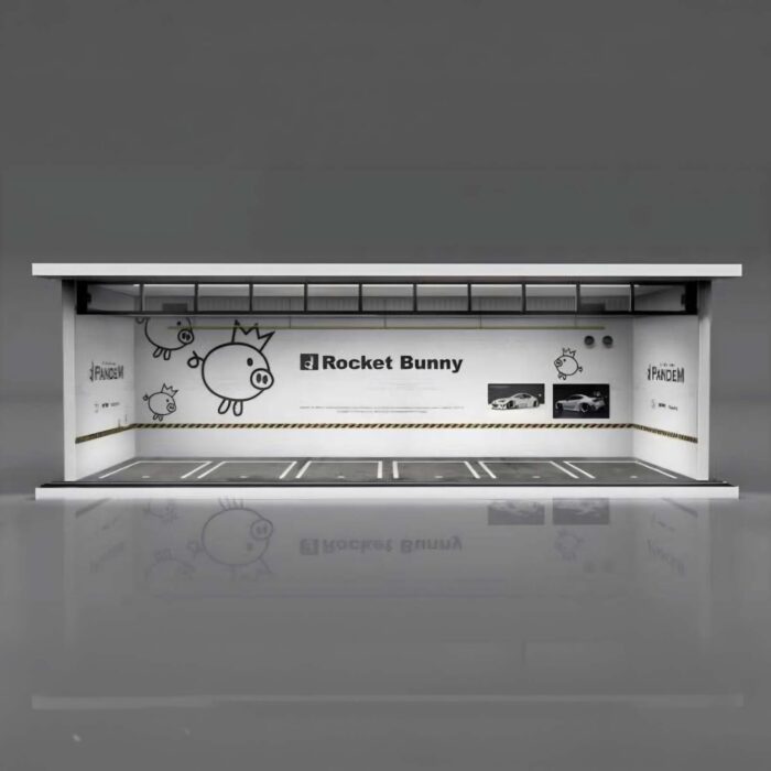 More Art - Parking Garage *Rocket bunny with light*, white/black
