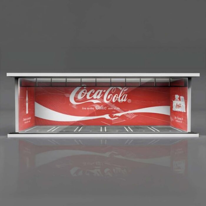More Art - Parking Garage *Coca-cola with light*, red/white