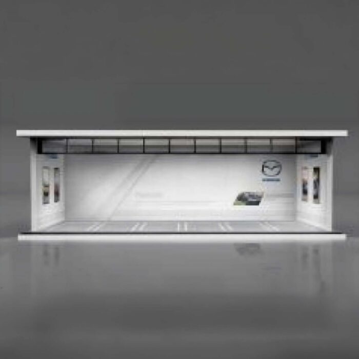 More Art - Parking Garage *Mazda with light*, white