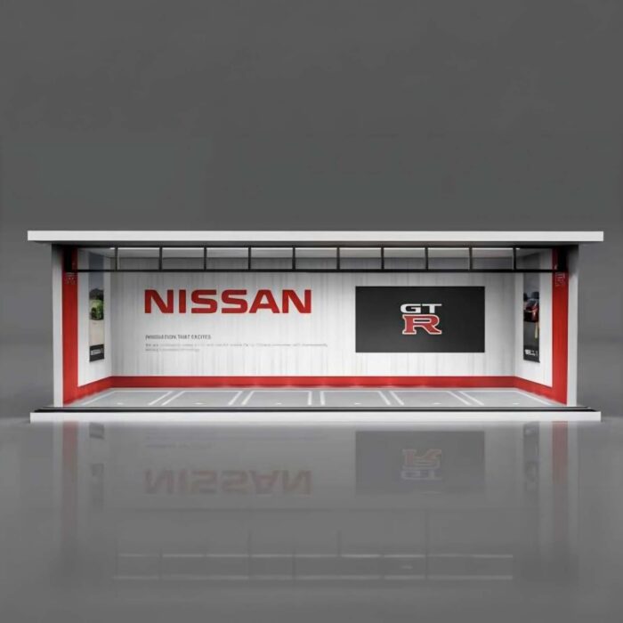 More Art - Parking Garage *Nissan with light *, white/red