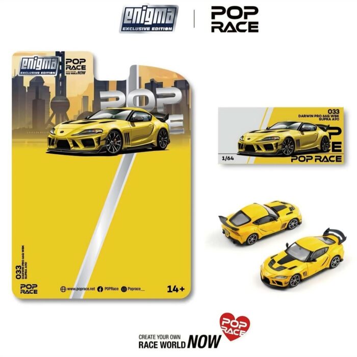 Pop Race - Darwin Pro 66G WBK Supra A90, nitro yellow