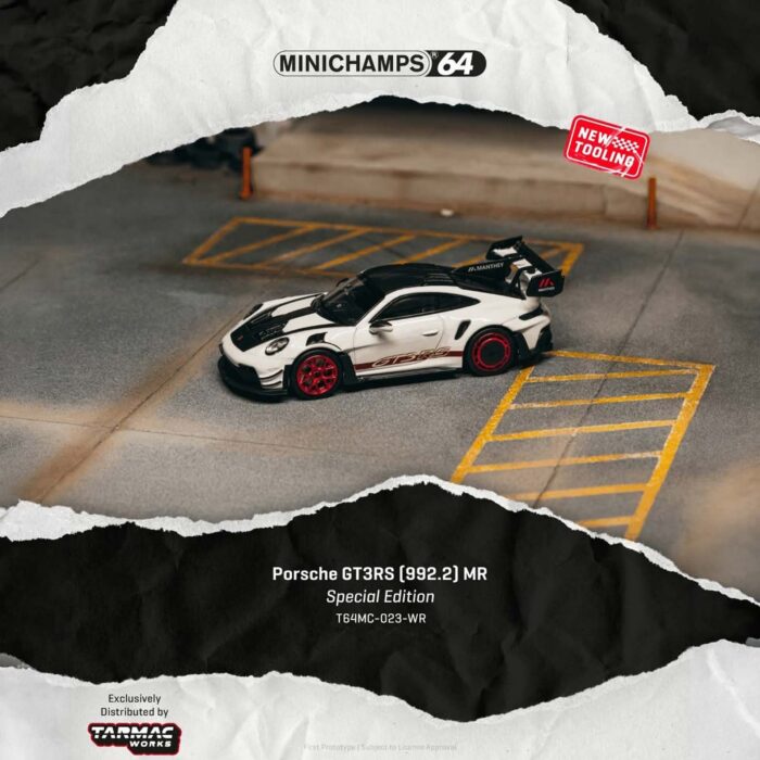 Tarmac - 2026 Porsche GT3RS (992.1) MR, white/red