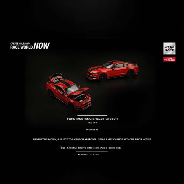 Pop Race - Ford Mustang Shelby GT350R, race red