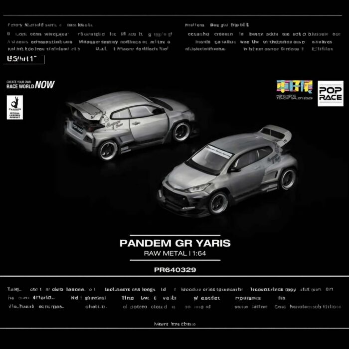 Pop Race - Pandem GR Yaris, raw metal